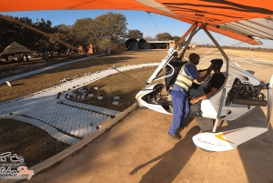Microlight flight Over the Victoria falls