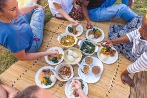 Livingstone: comida tradicional zambiana en una casa local