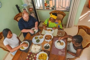 Livingstone: comida tradicional zambiana en una casa local