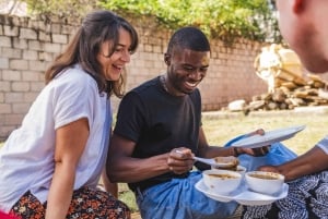 Livingstone: comida tradicional zambiana en una casa local