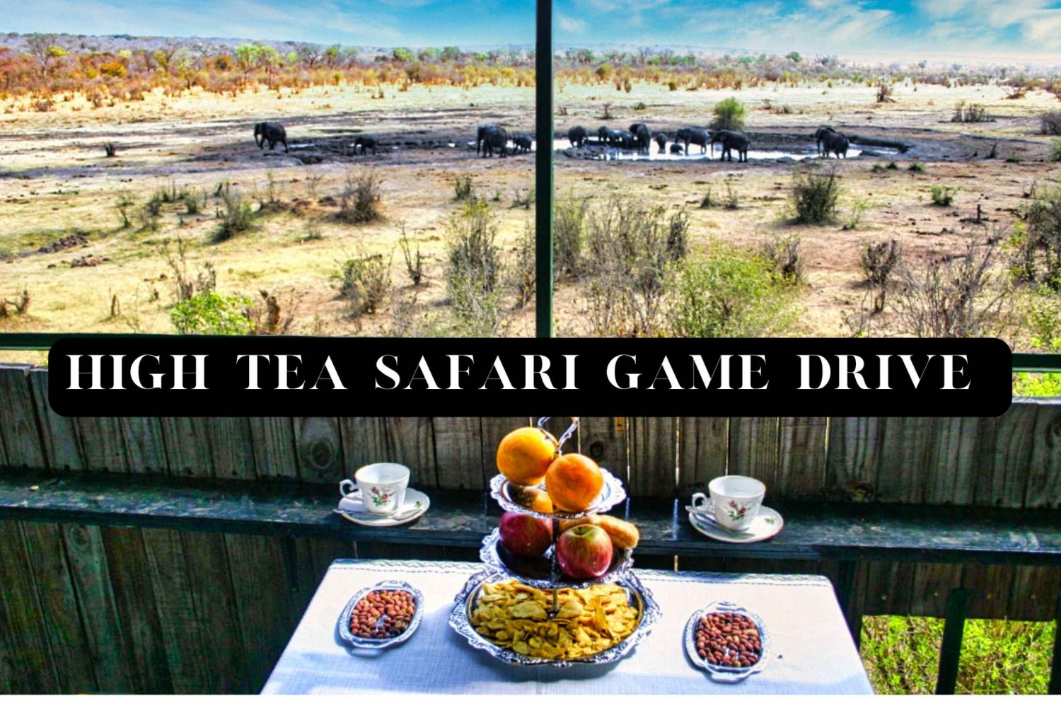 Unik High Tea Game Drive i Chamabondo nasjonalpark