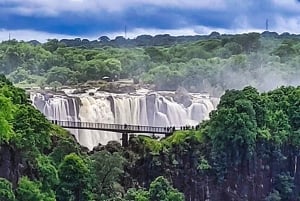 Victoria watervallen brug - museum - kloof en uitzicht op watervallen
