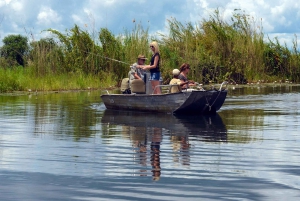 Cascate Vittoria: safari di pesca al pesce tigre sul fiume Chobe con pranzo