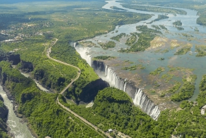 Victoria Falls: Helikopterflyvning (luftfoto af vandfaldene)