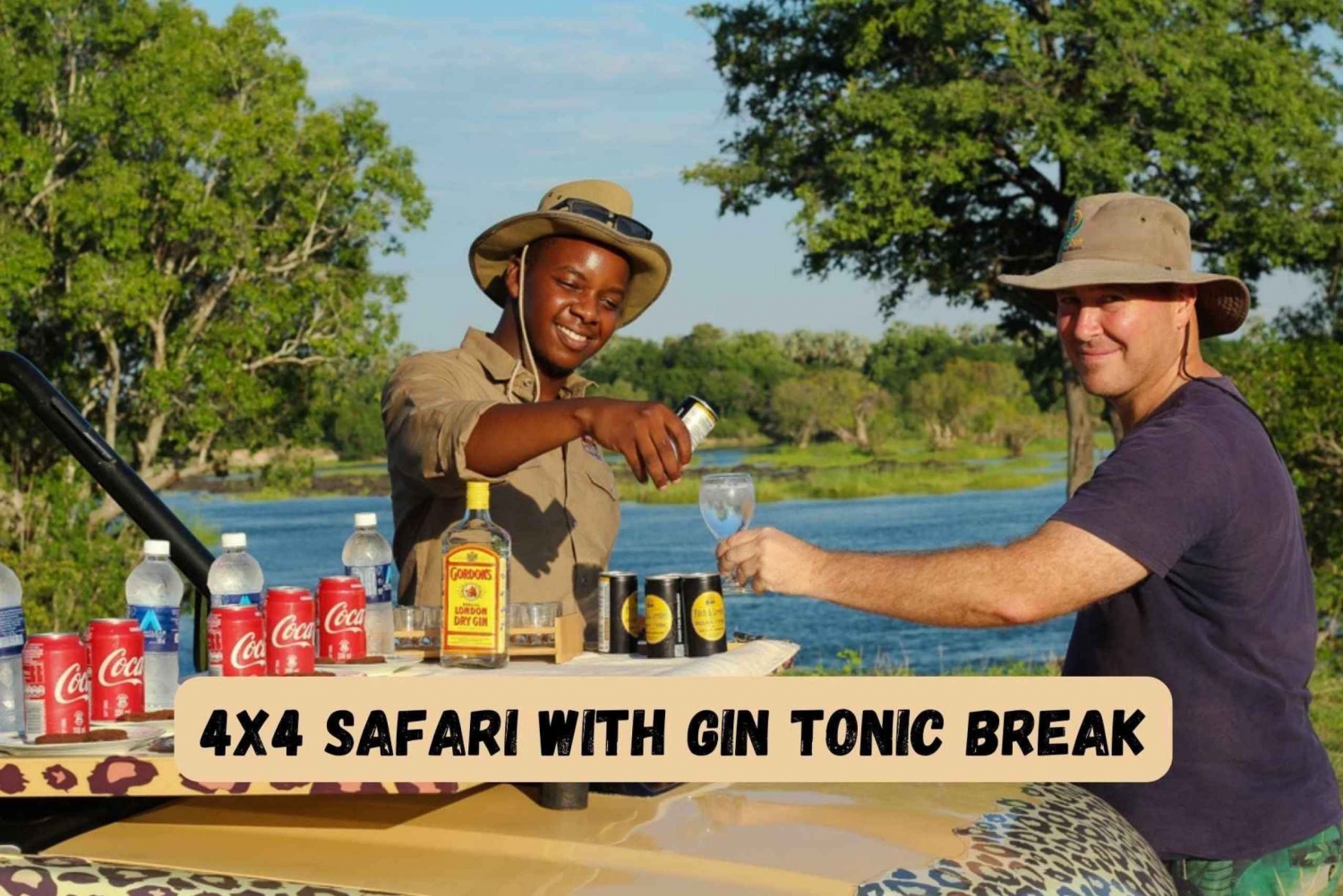 Wodospady Wiktorii: Safari Premium z przerwą na gin