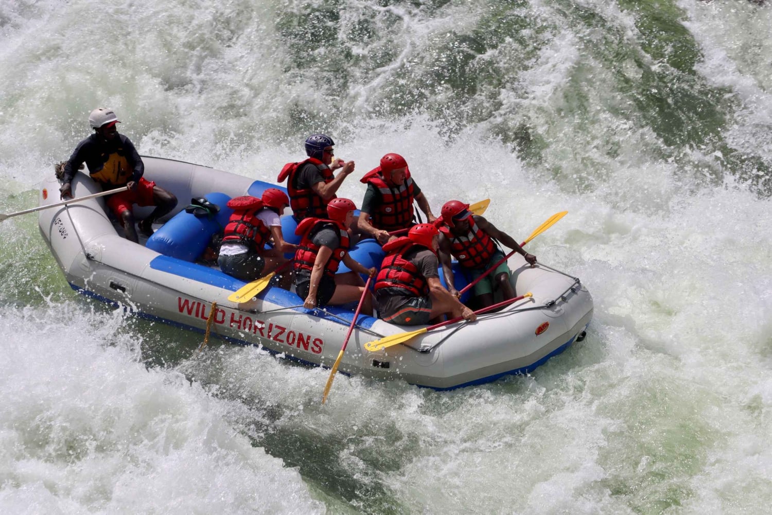 Victoriafälle: Wildwasser-Rafting auf dem Sambesi-Fluss