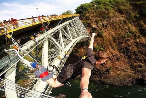 Abholung vom Flughafen und Vic Falls Bridge Bungee Jumping