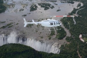 Helicopter Flight Over the Victoria Falls