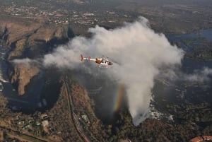 12-15 minutes Helicopter flight over the Victoria Falls