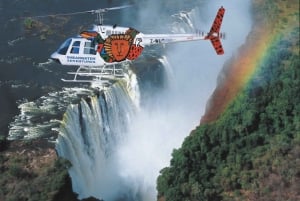 12-15 minutes Helicopter flight over the Victoria Falls