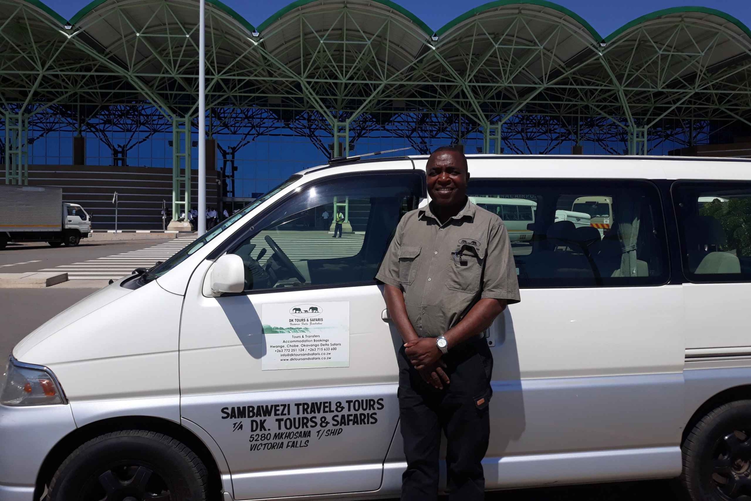 Traslados privados de/para o aeroporto de Victoria Falls