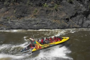 Thrilling jet boat adventure at the base of Victoria Falls