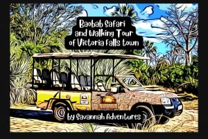 Vicoria Falls: Baobab Safari and Vic Falls Town walking Tour