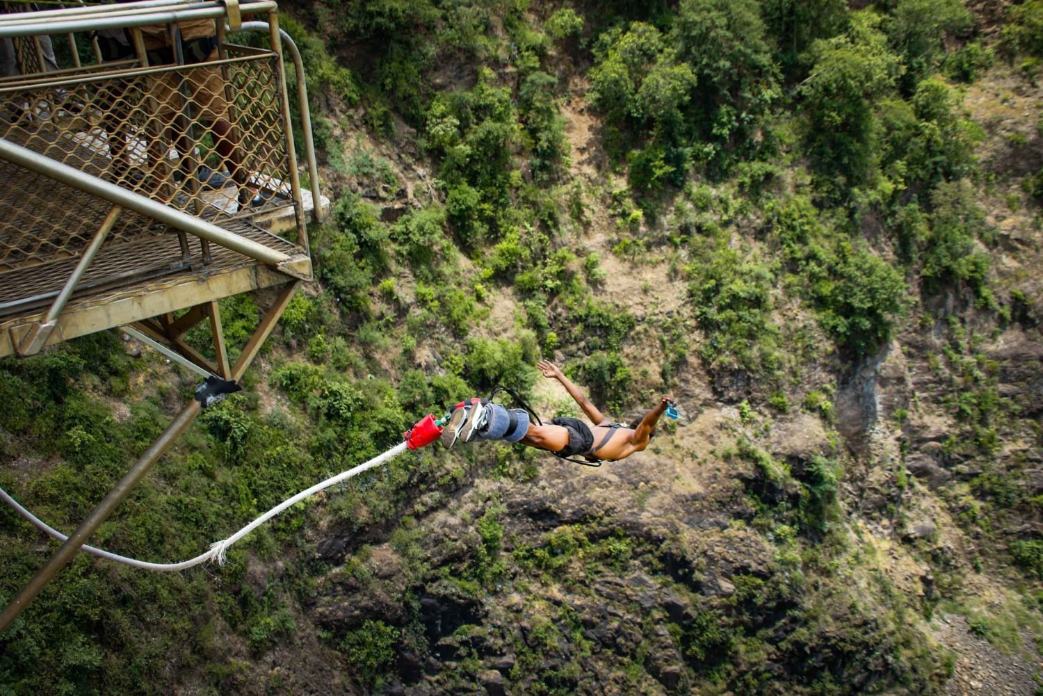 Victoria Falls: Kombination af bungee jump og bådtur med jetfly