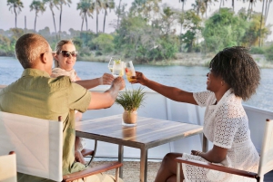 Wodospady Wiktorii - wycieczka z przewodnikiem + rejs łodzią o zachodzie słońca