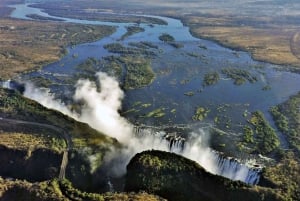 Victoria falls: Private sunrise of the falls