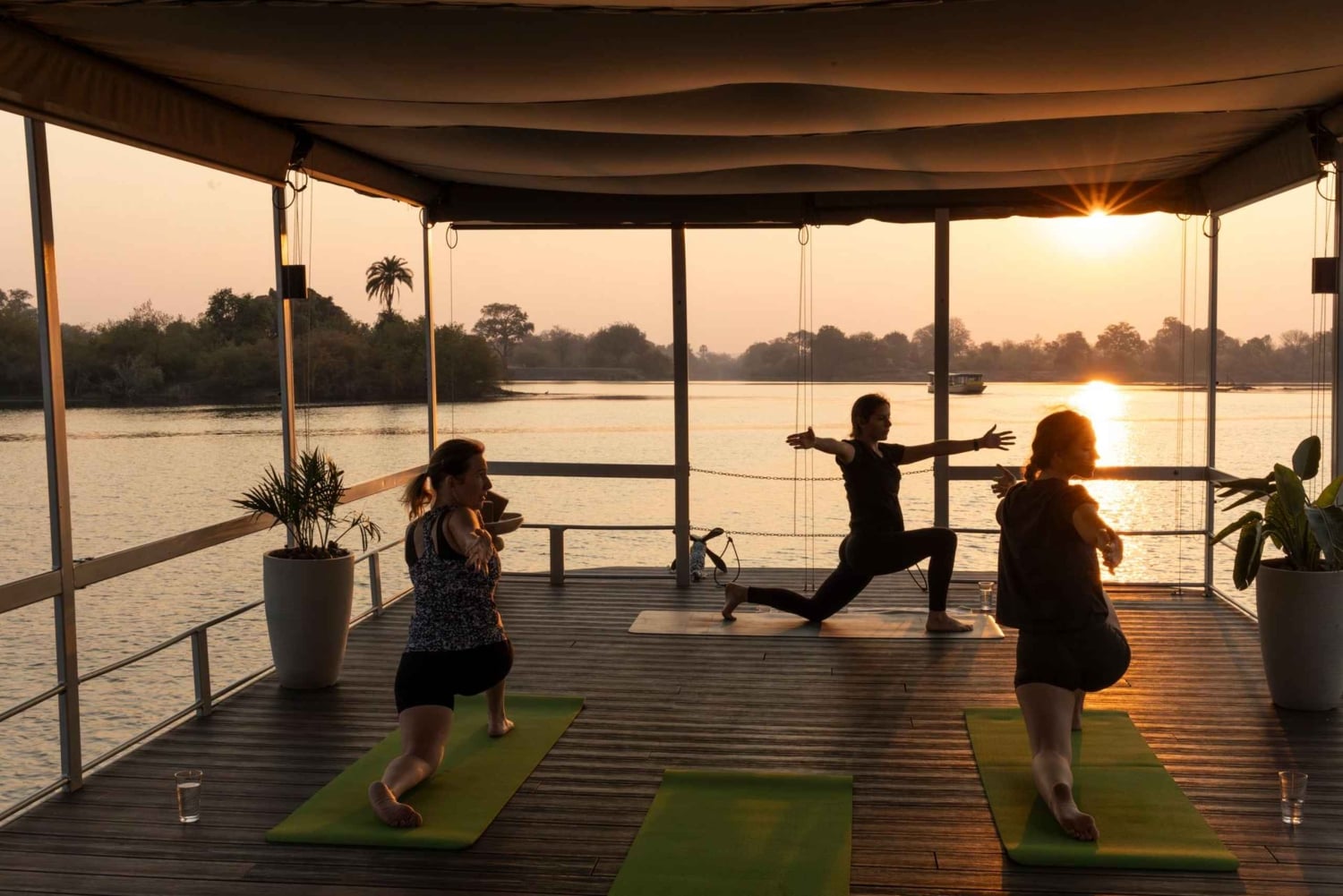 Victoria Falls: Small Group Yoga on the Zambezi River
