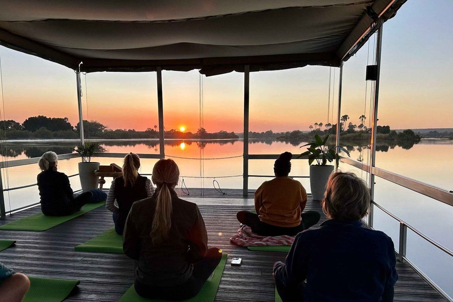 Victoria Falls: Small Group Yoga on the Zambezi River