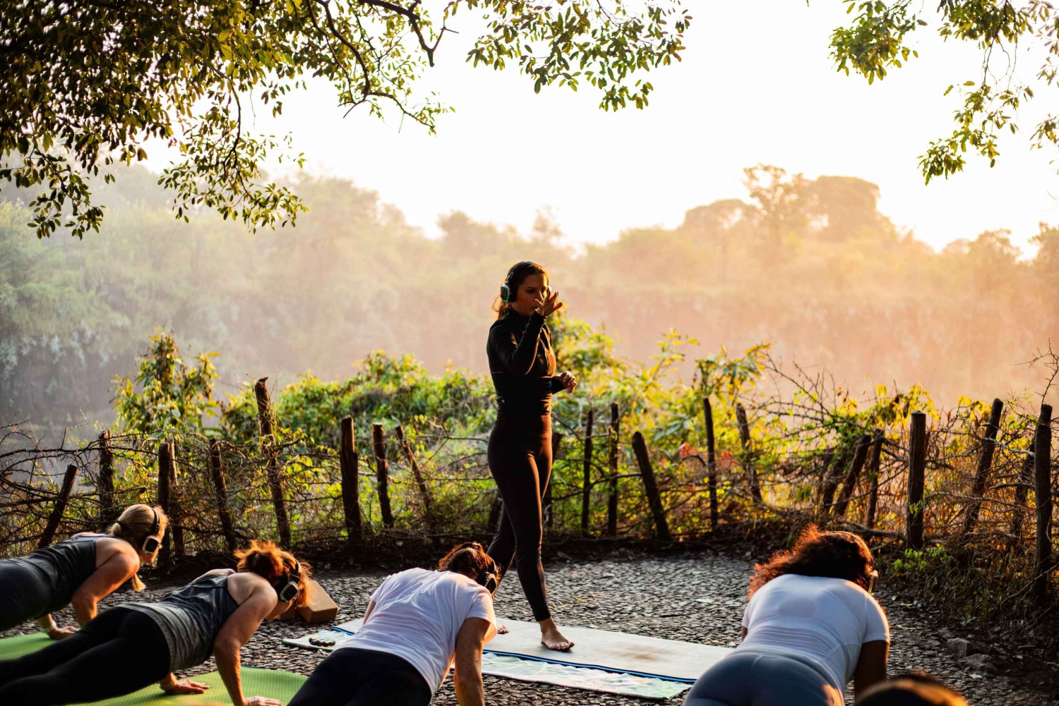 Victoria Falls: Sunrise Yoga Session with Breakfast