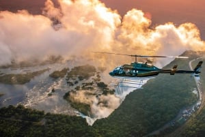 Victoria Falls Tour, Helicopter & Classic Dinner Cruise