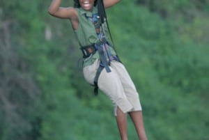 Victoria Falls: Zipline-oplevelse med transport