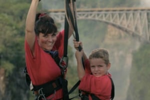 Victoria Falls: Zipline-oplevelse med transport