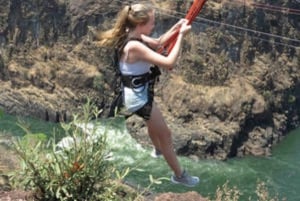 Victoria Falls: Zipline-oplevelse med transport