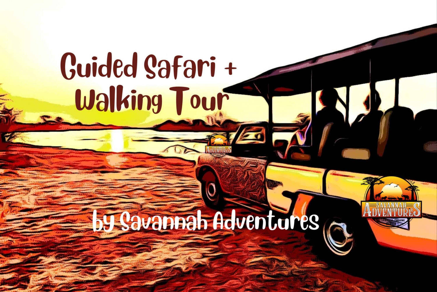 Sunset Safari and Walking tour to Bridge + view of Falls