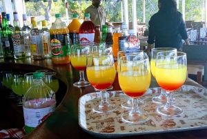 Båtcruise i solnedgangen i Zambezi