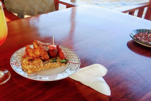 Båtcruise i solnedgangen i Zambezi