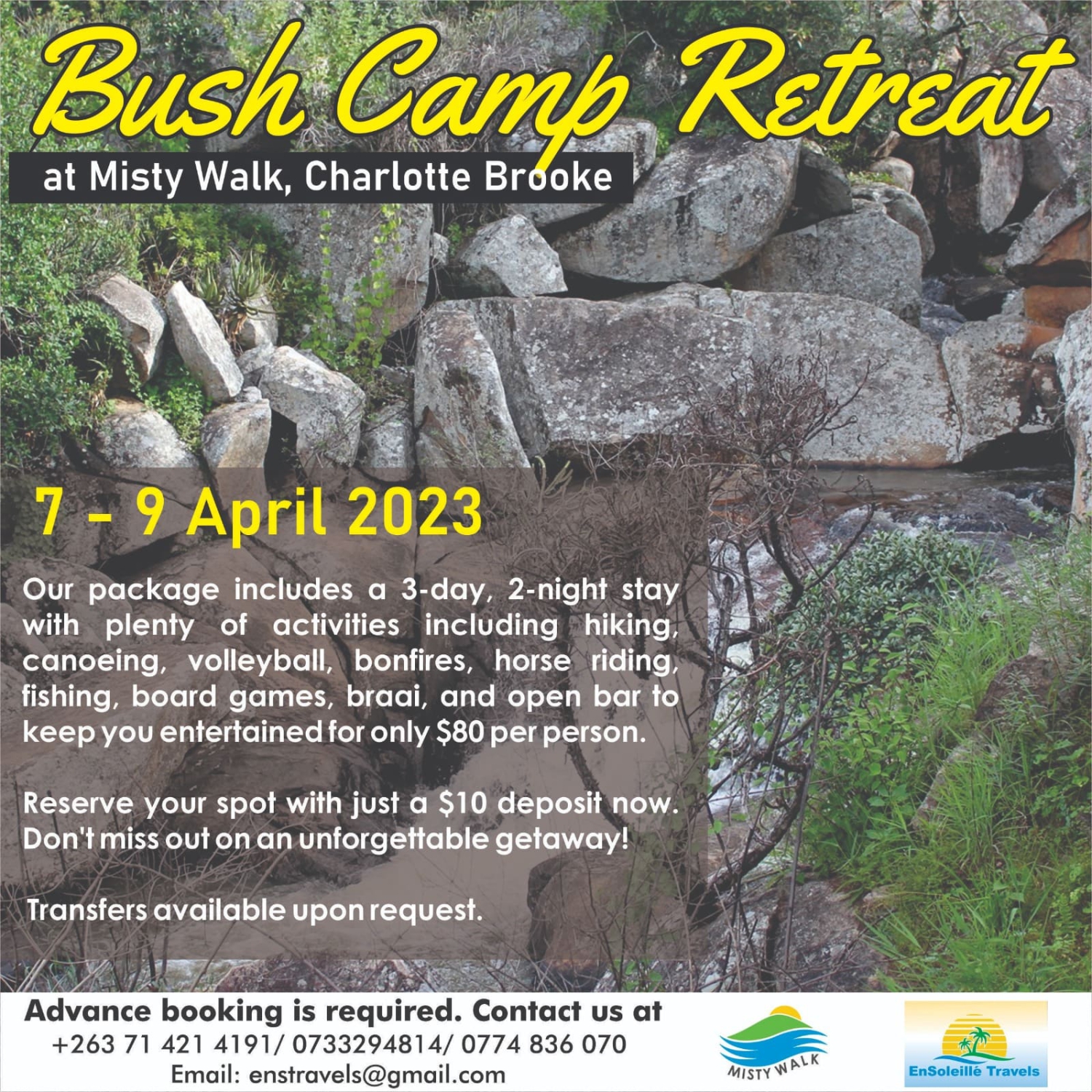 Bush Camp Retreat @ Misty Walk