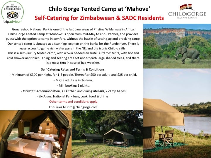Chilo Tented Camp : Self Catering Special