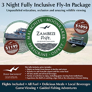  Zambezi Drift- Houseboats 3-Night Fully-Inclusive Fly-In Package