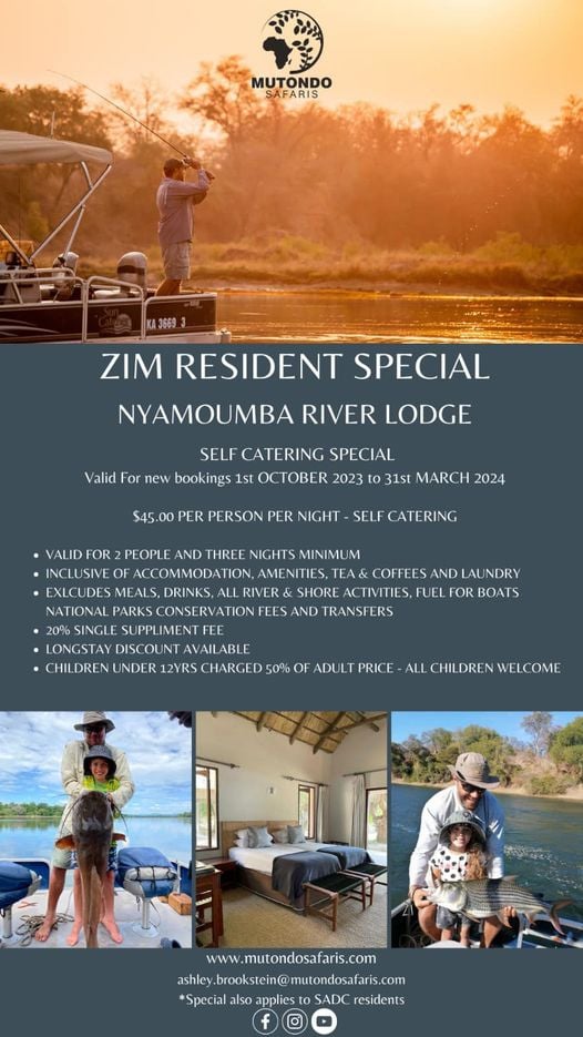 Nyamuomba River Lodge Zim Residents Special