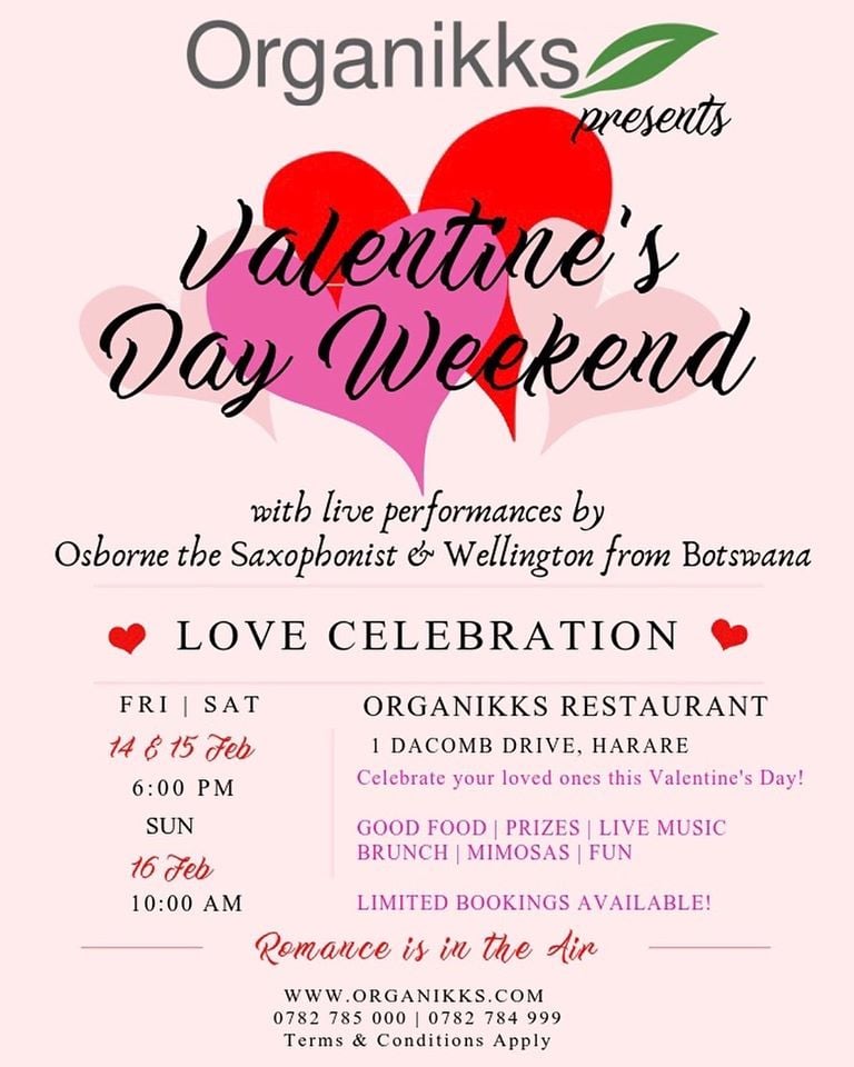 Valentine's Weekend At Organikks My Guide Zimbabwe