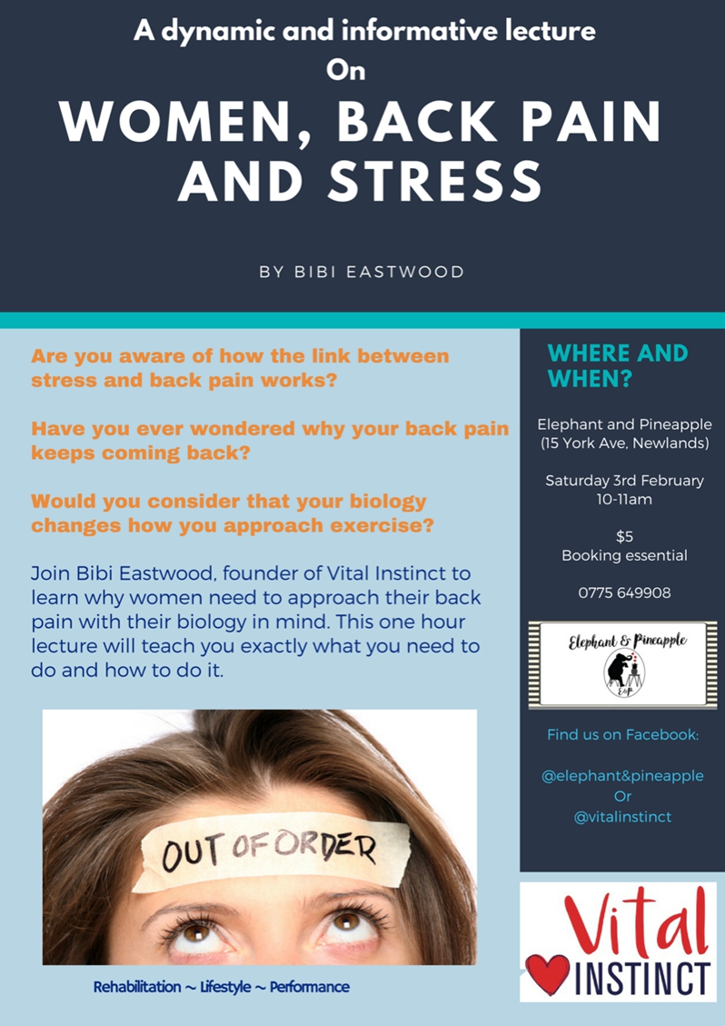 Women, Back Pain & Stress talk