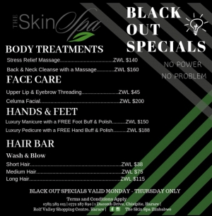 Skin Spa Dacomb Blackout Special