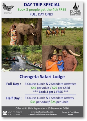 Chengeta Safari Lodge - Day Trip Special