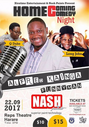 Comedy Night With USA-Based Comedian Alfred Kainga; Harare