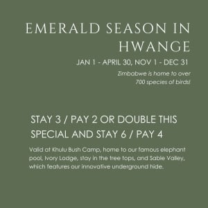 Emerald Season  Stay 3, Pay 2 Rack Rates: 2024