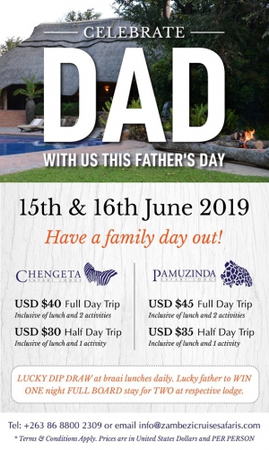 Father's day at Pamuzinda, Chengeta Lodge