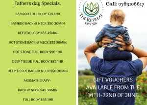 Father's Day Special At The Retreat Day Spa
