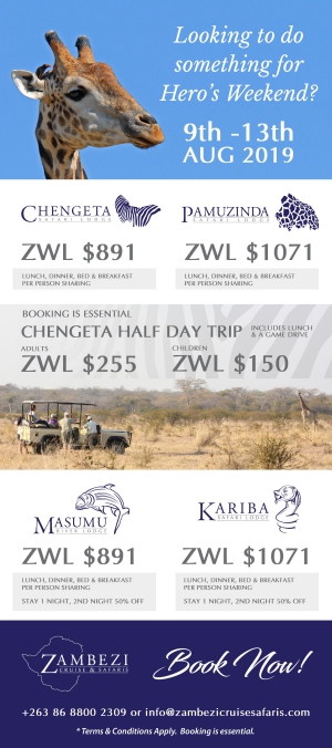 Heroes Weekend Specials Zambezi Cruise Safaris
