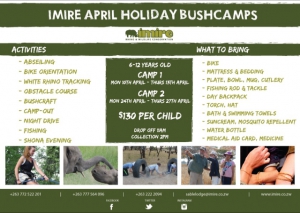 Imire April Holiday Bushcamp