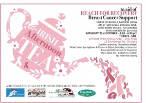 Irish Afternoon Tea - Breast Cancer Support
