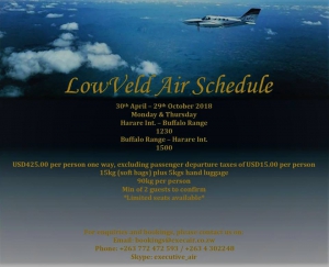 Lowveld Air Schedule