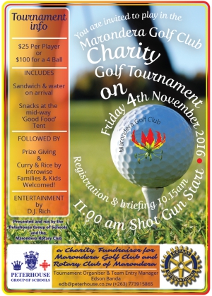 Marondera Golf Club Charity Tournament