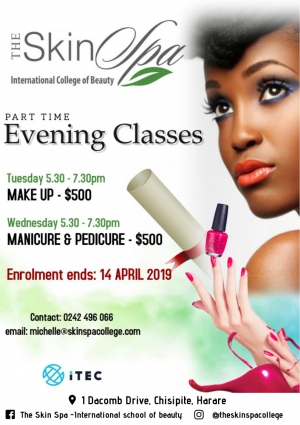 Part Time Evening Classes - The Skin Spa