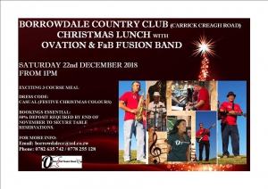 Pre-Christmas lunch at BCC with Ovation and FabFusion live