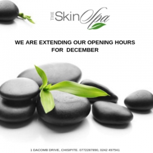 Skin Spa Christmas Festive Opening Times